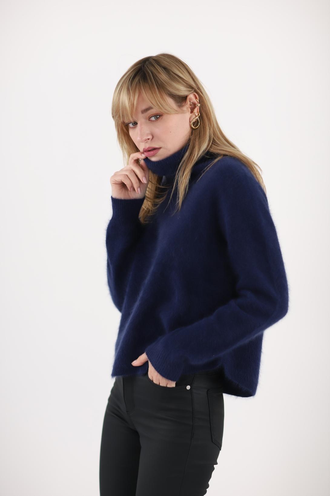 Pull col roulé raccoon